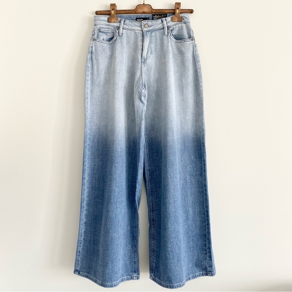 Simply Vera Vera Wang Ombré Blue Wide Leg Jeans